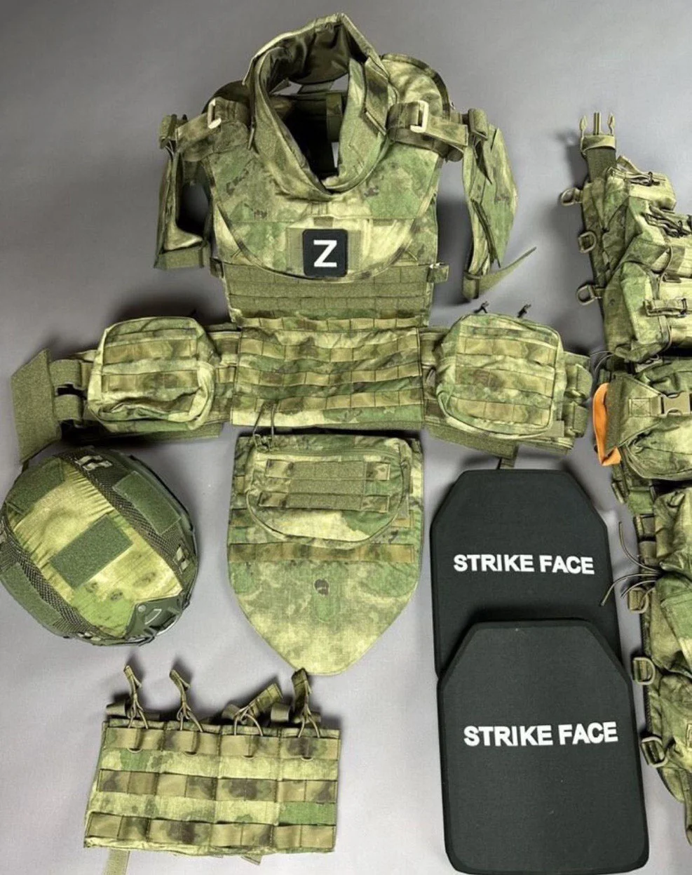 Полный комплект Бронежилет pro mod 2 ШТУРМ A-Tacs-FG